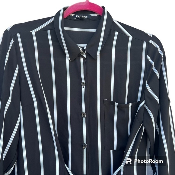 Express striped long sleeve one packet women shirt - Picture 6 of 8